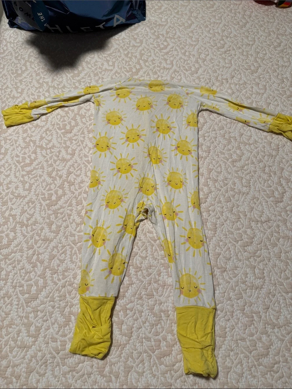 Little sleepies sun print pajamas